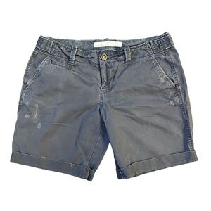 Old Navy Low Rise Cotton Shorts- Slate- Size 6